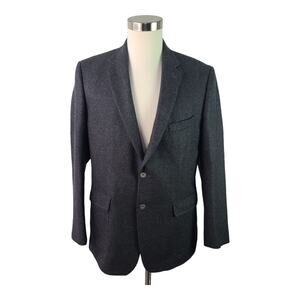 Nautica Gray Wool Gear Coat Jacket Blazer Men's 44 R